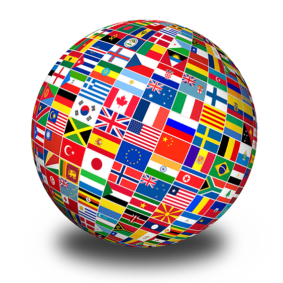 globe of flags