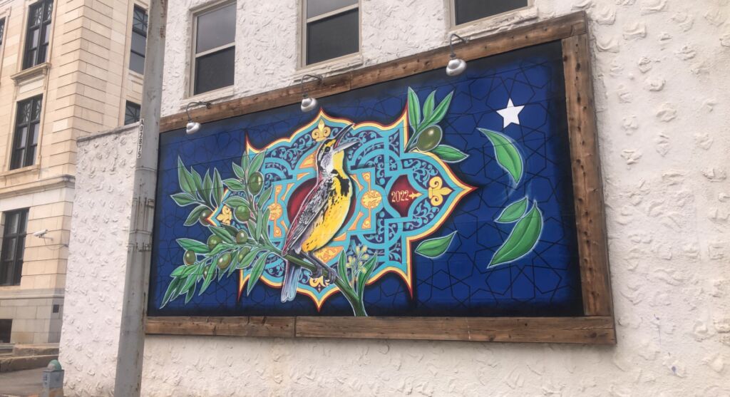 Image of Golden City Serenade mural