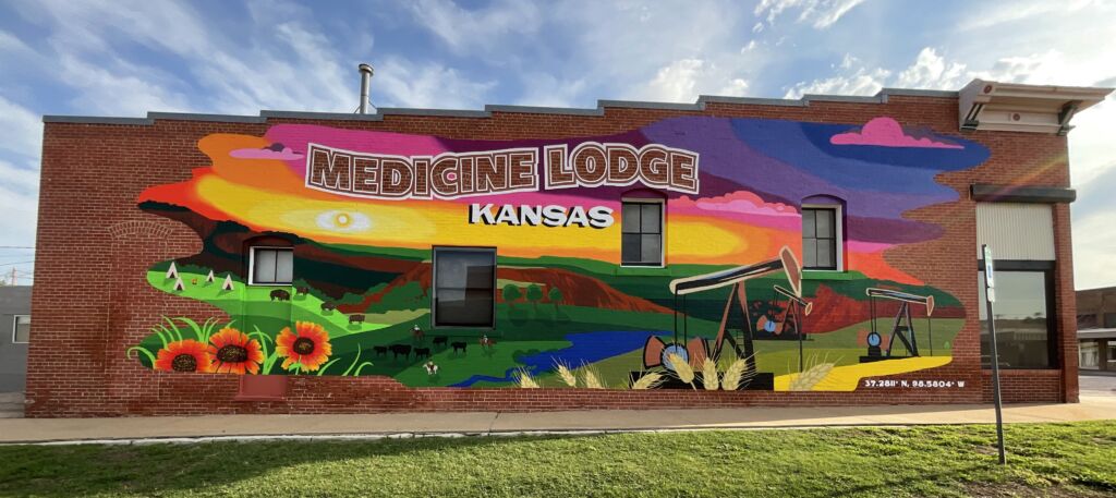 Image of Medicine Lodge, KS mural