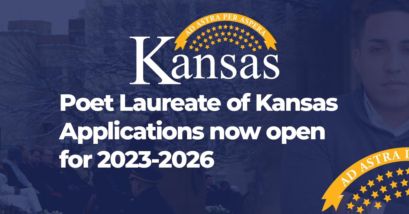 Governor Laura Kelly Announces Applications Open for the 2023-2026 Poet Laureate of Kansas
