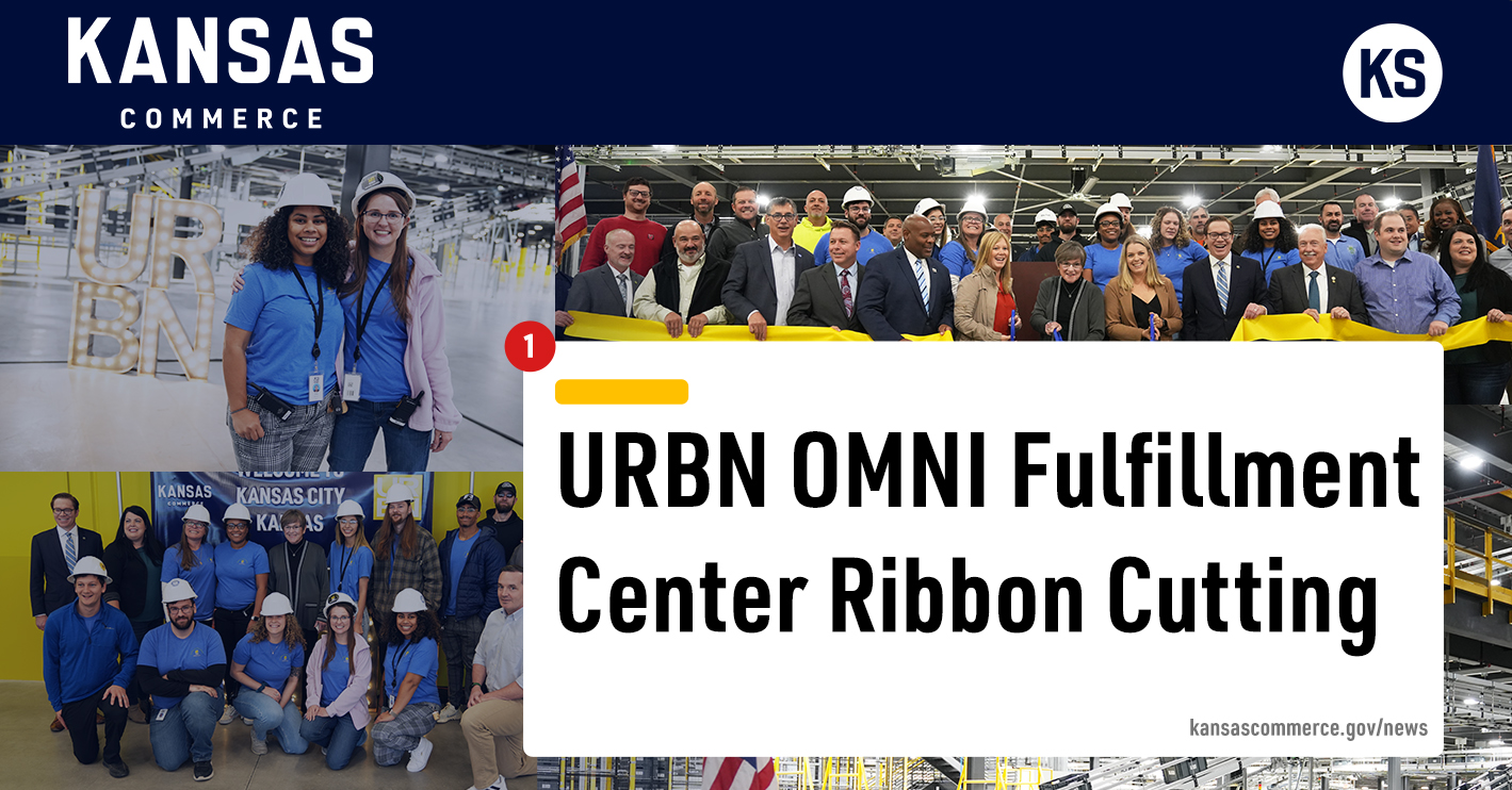Governor Laura Kelly Cuts Ribbon at URBN Distribution Center