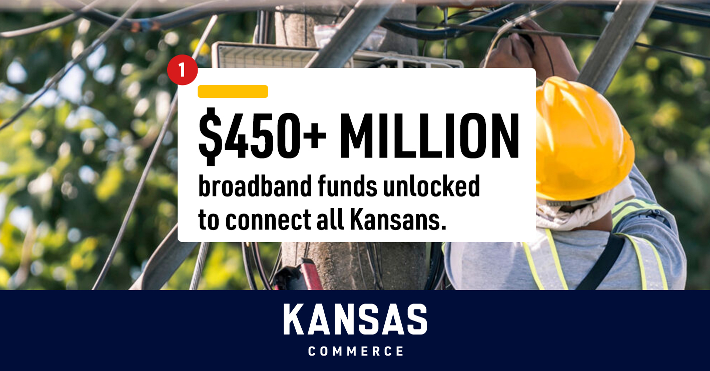 Governor Kelly Announces Kansas Moving Forward with $451.7M High-Speed Internet Deployment Plan