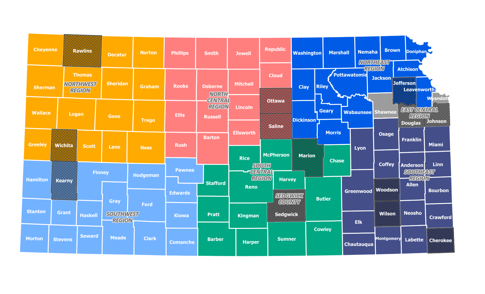 Kansas Development Map Regional Planning & Community Engagement - Kansas Department of Commerce