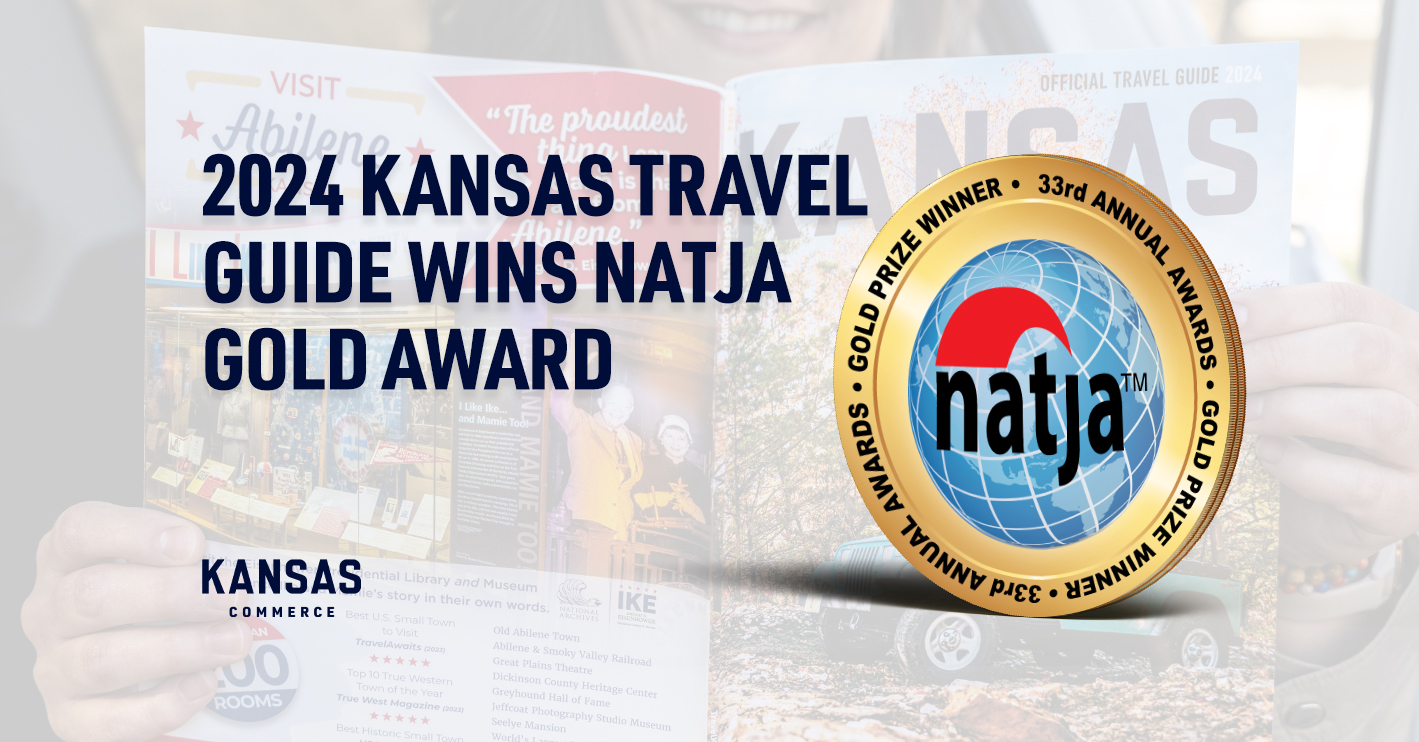 Kansas Tourism Wins International Gold for Annual Travel Guide