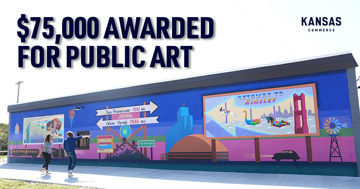 Commerce Announces 12 Rural Mural Awards to Enrich Kansas Communities
