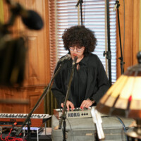 Bad Alaskan (Alex Kimball Williams) performs at the Kansas State Capitol for the 2024 LG Desk Concerts